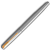 Ручка перьевая "Parker Jotter Stainless Steel CT", F, серебристый, золотистый, патрон синий - 2