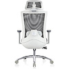 Кресло для руководителя EVOLUTION "ERGO PRIME", ткань, сетка, алюминий, серый - 5