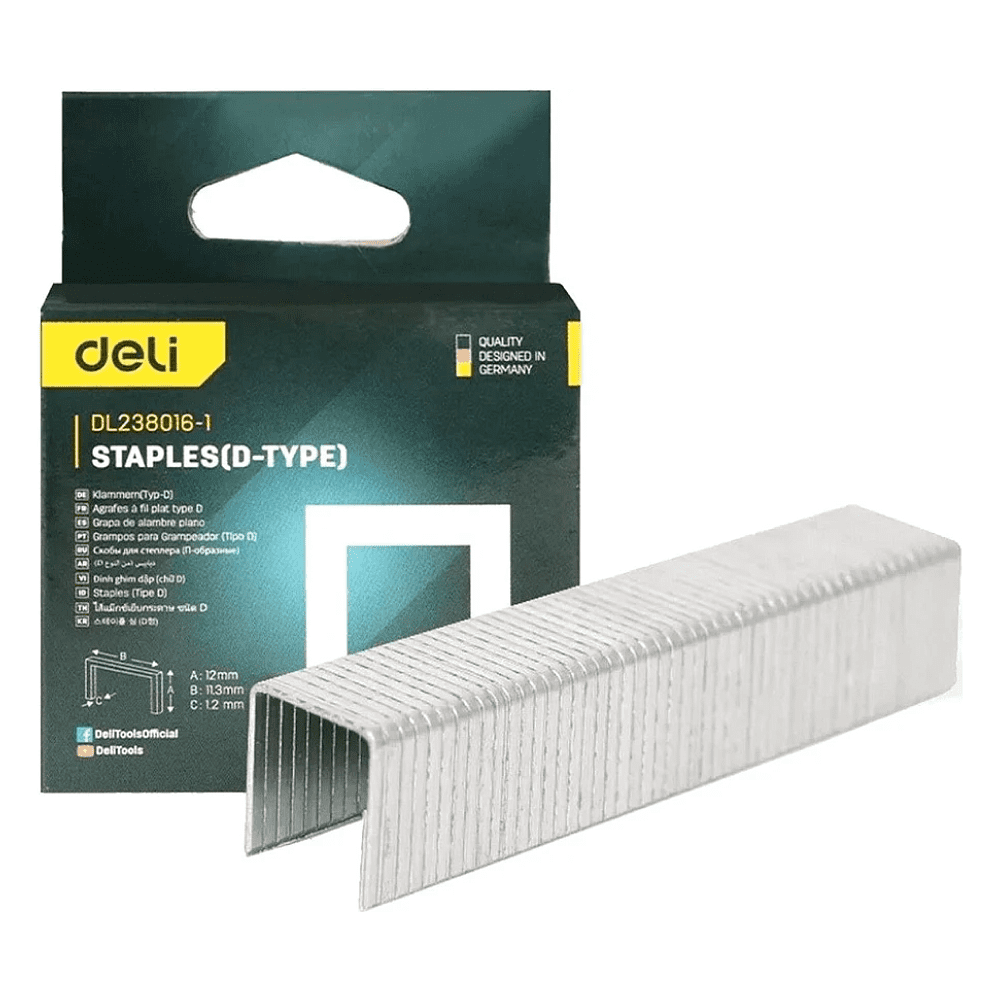 Скоба D "Deli", 1000 шт.