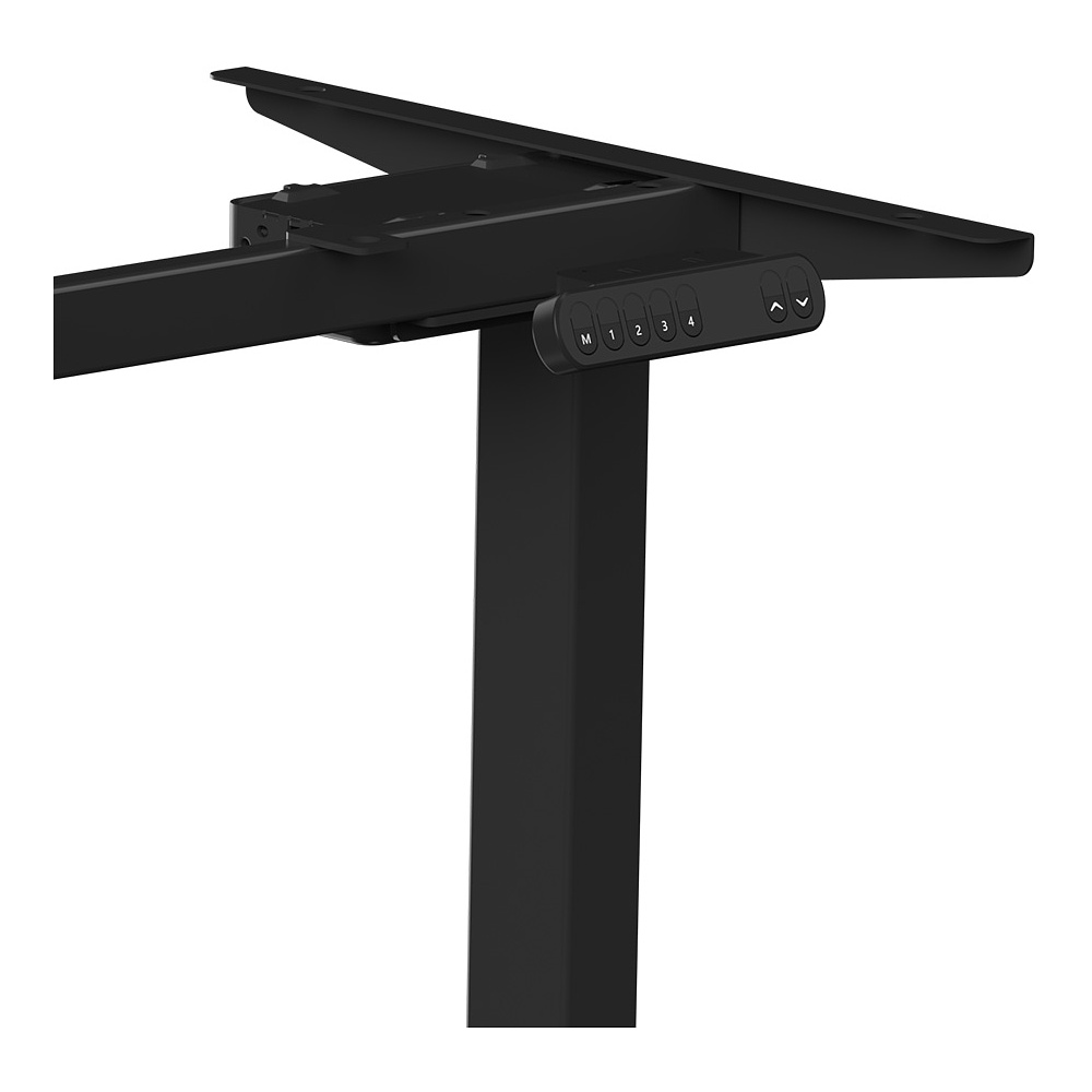 Стол с электроприводом WellDesk Prime 1300x675х18 черный/дуб термо черно-коричневый (9191461+9178193) - 6