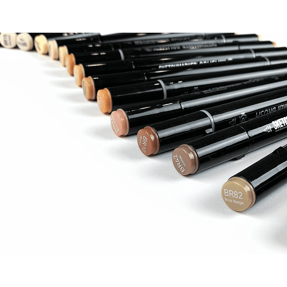 Маркер перманентный двусторонний "Sketchmarker Brush", B123 василек - 3