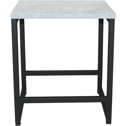 Табурет RION ALLERD, металл, ЛДСП, черный муар, Бетон - 2