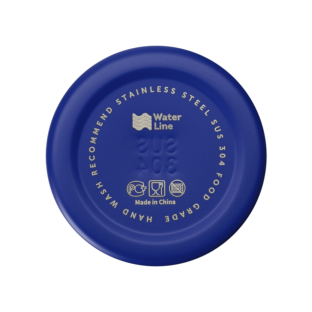 Бутылка для воды "Rely", металл, 650 мл, синий, серебристый - 4