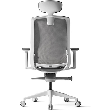 Кресло для руководителя BESTUHL "J15", сетка, пластик, серый - 5