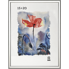 Фоторамка "Zebra", 15х20 см, 15 мм, со стеклом, серебристый