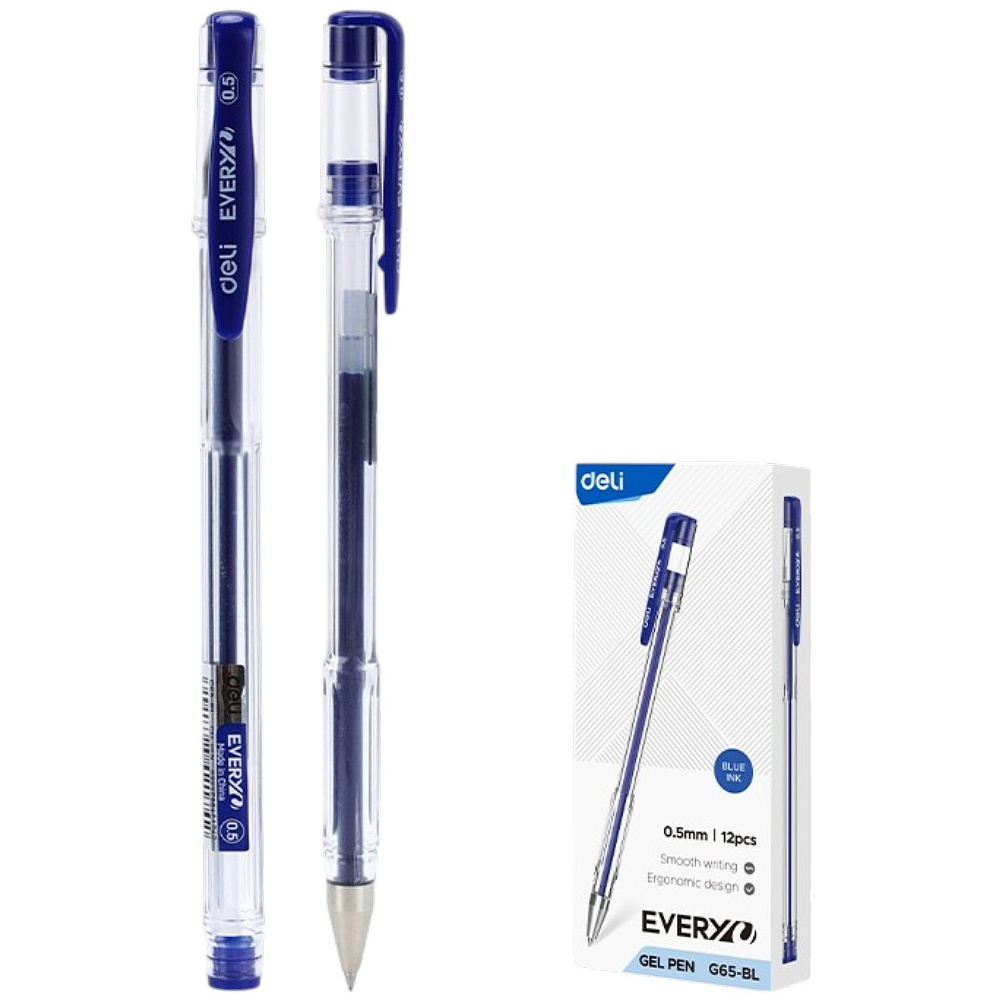 Ручка гелевая "Every", 0.5 мм, прозрачный