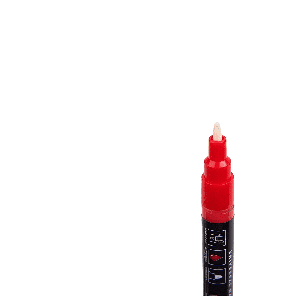 Маркер акриловый "Darwi.Marbel" 480, маковый красный - 3