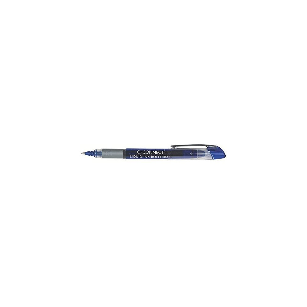 Ручка-роллер "Q-CONNECT", 0.5 мм, синий, стерж. синий - 2