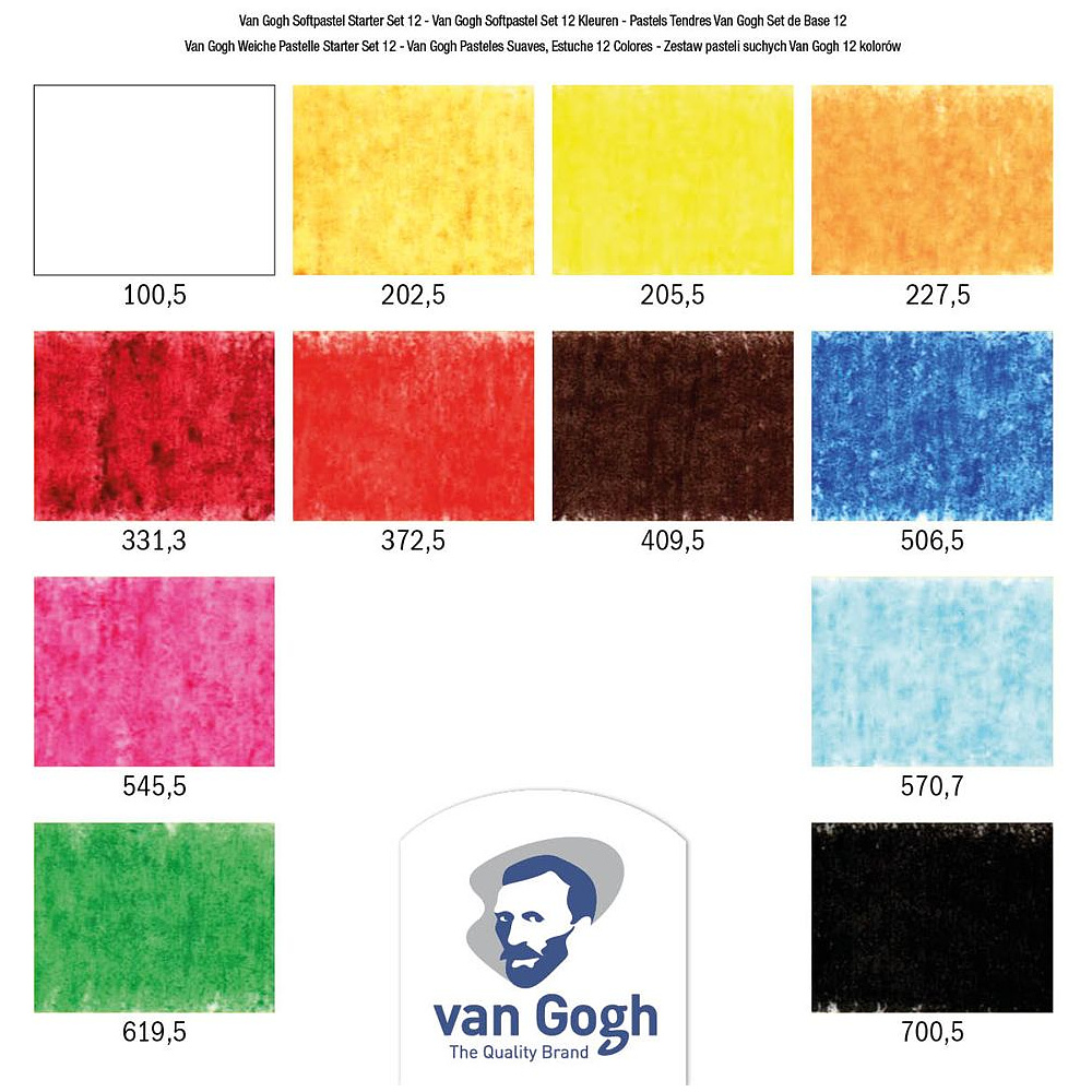 Набор мягкой пастели "Van Gogh", начальный, 12 цветов - 3