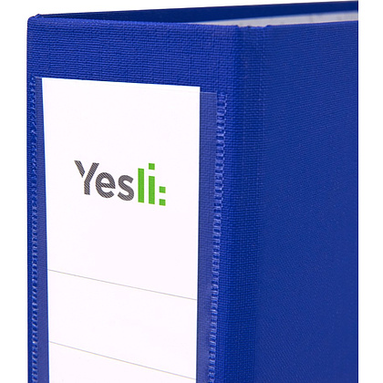 Папка-регистратор "Yesli:", А4, 75 мм, ПВХ Эко, синий - 2