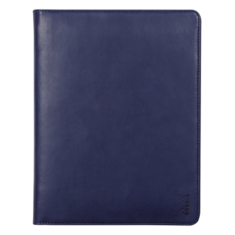 Папка деловая "Rhodiarama", 19,5x25,5 см, на молнии, полуночный синий