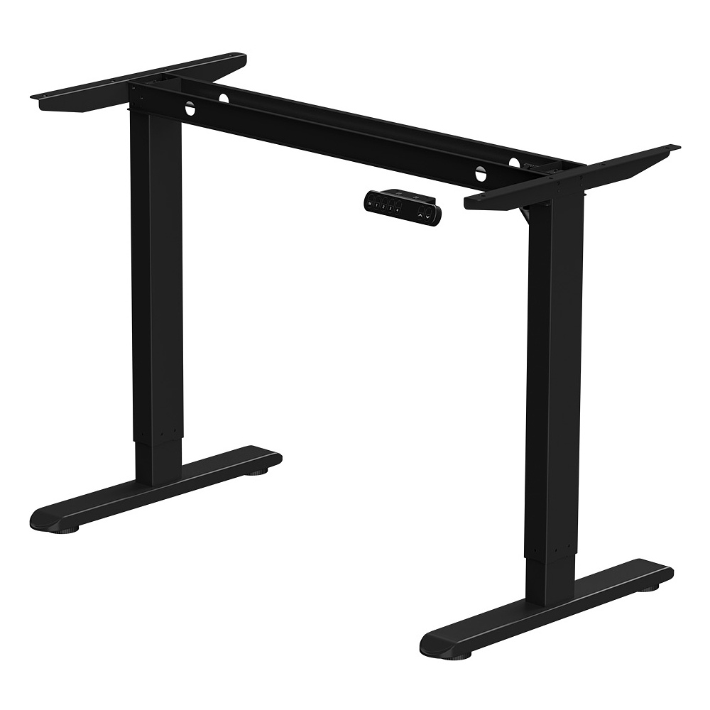 Стол с электроприводом WellDesk Basic 1200x675х18 черный/дуб стирлинг (9191456+9197777) - 4