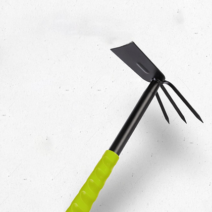 Тяпка садовая Deli GS EDL580814, 300 мм, трехзубая, двухсторонняя, зеленый - 6