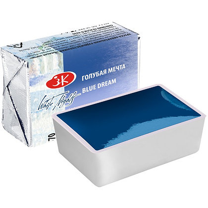 Краски акварельные "Белые ночи", 570 голубая мечта, кювета