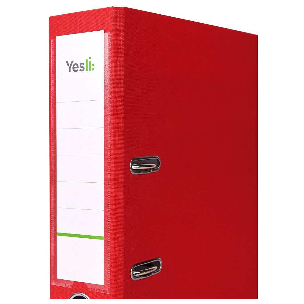 Папка-регистратор "Yesli:", А4, 75 мм, ПВХ Эко, красный - 2