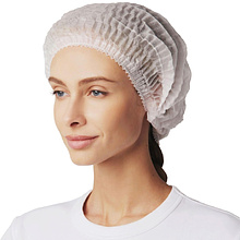 Шапочка одноразовая нетканая, белый