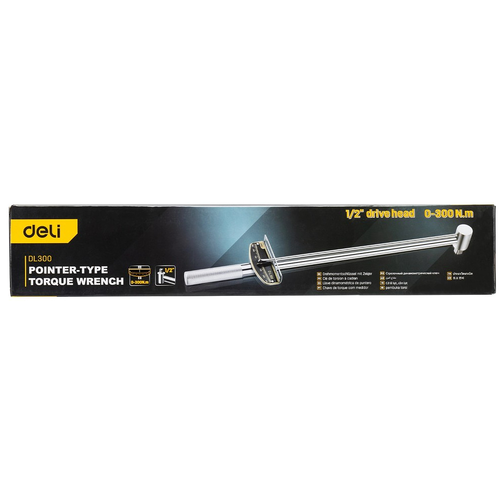 Ключ динамометрический Deli YS EDL300, 0-300 Нм 1/2", 480 мм - 5