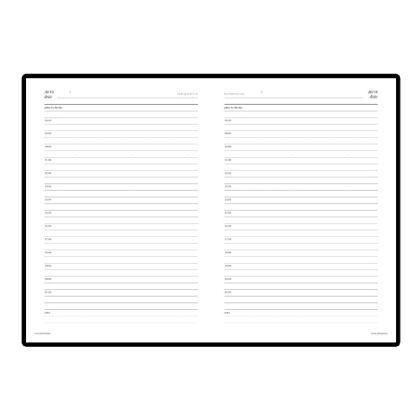 Ежедневник недатированный "Sidney Nebraska", А5, 272 страницы, белый - 3