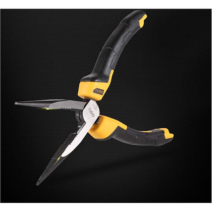 Длинногубцы Deli YS EDL2108Z, 200 мм., желтый, черный - 5
