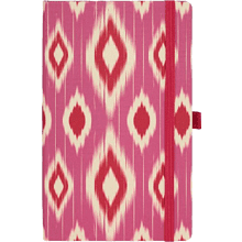 Блокнот "Ikat candy cherry", А5, 96 листов, линейка, розовый, красный