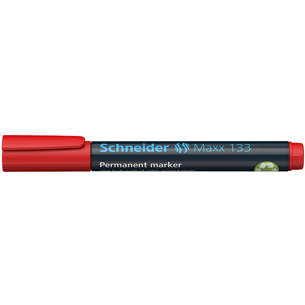 Маркер перманентный "Schneider Maxx 133", красный - 3