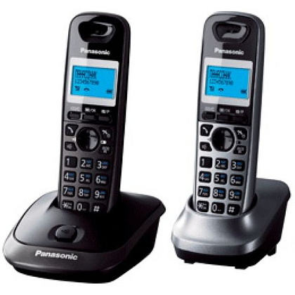 Телефонный аппарат Panasonic "KX-TG2512RU", серый металлик - 5