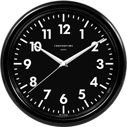 Часы настенные "984565", пластик, 245 мм, черный