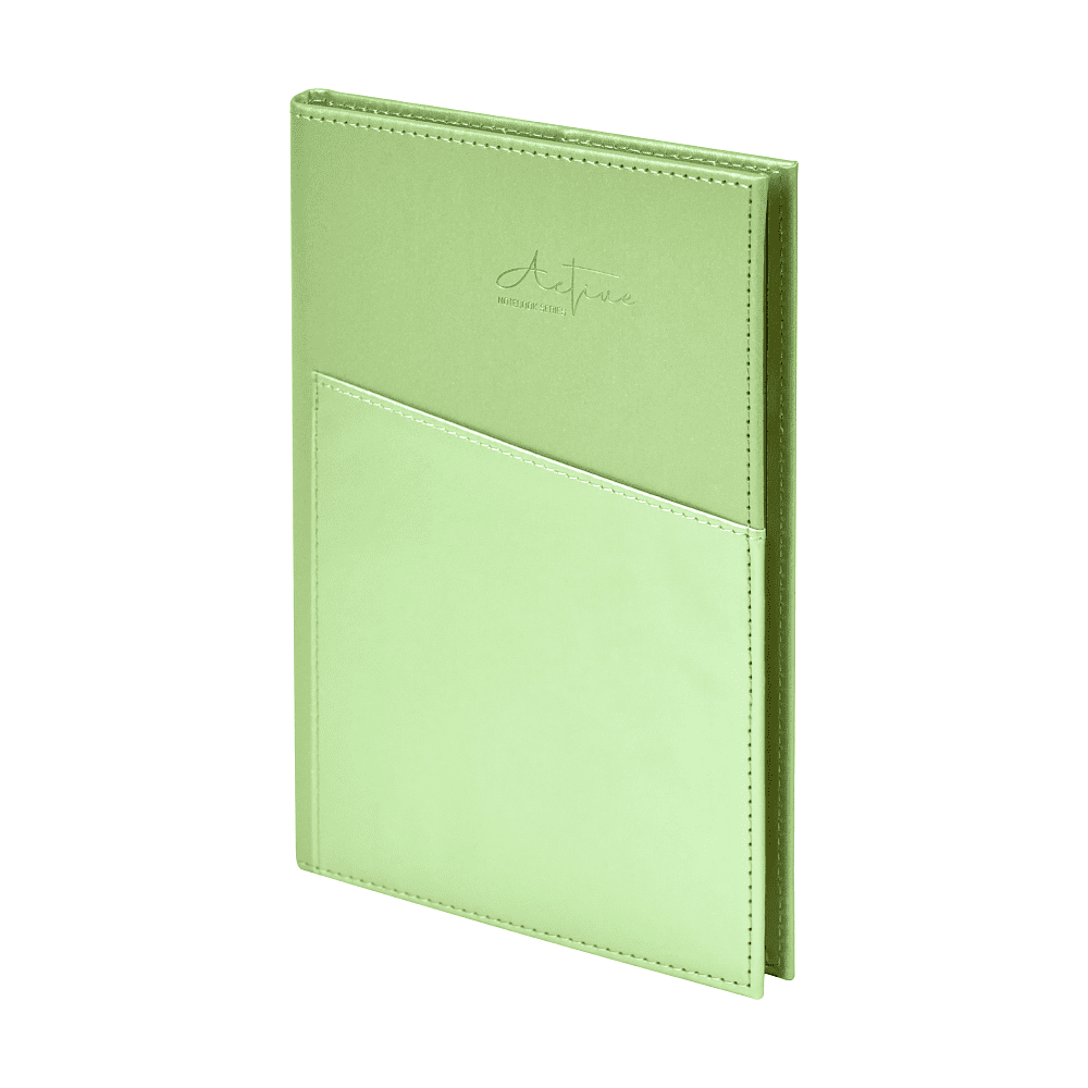 Блокнот "3223-10", А5, 80 листов, линейка, зеленый, -50% - 2