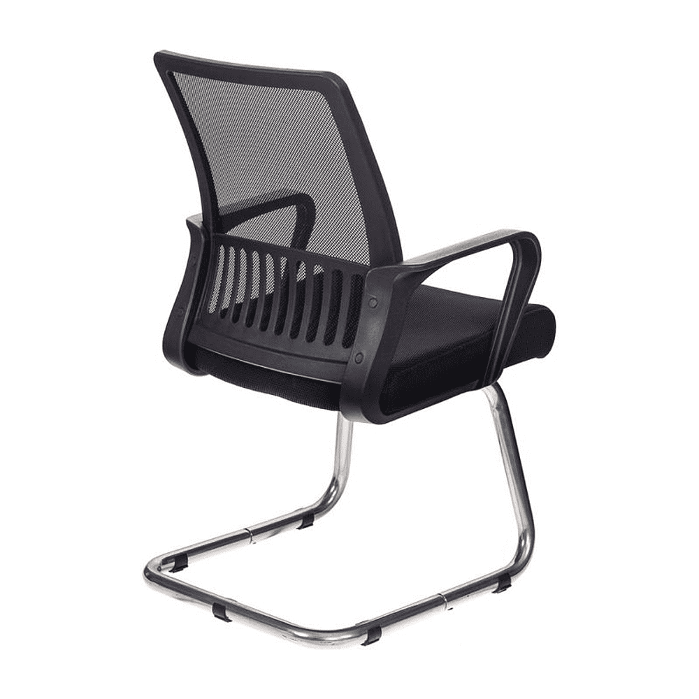 Кресло на полозьях Бюрократ "MC-209", сетка, ткань, металл, черный - 3