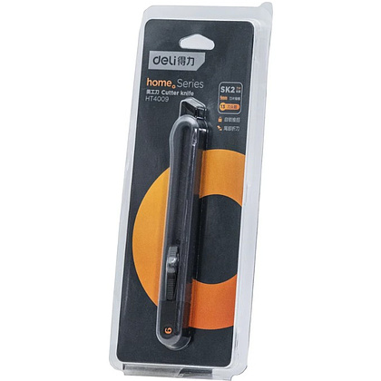 Нож для бумаги "Deli Home", 9 мм, чёрный - 9