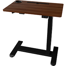 Стол подъемный с электроприводом одномоторный AOKE REST WOOD, черный/темное дерево (AK-MR-P20-C-BK+WN)