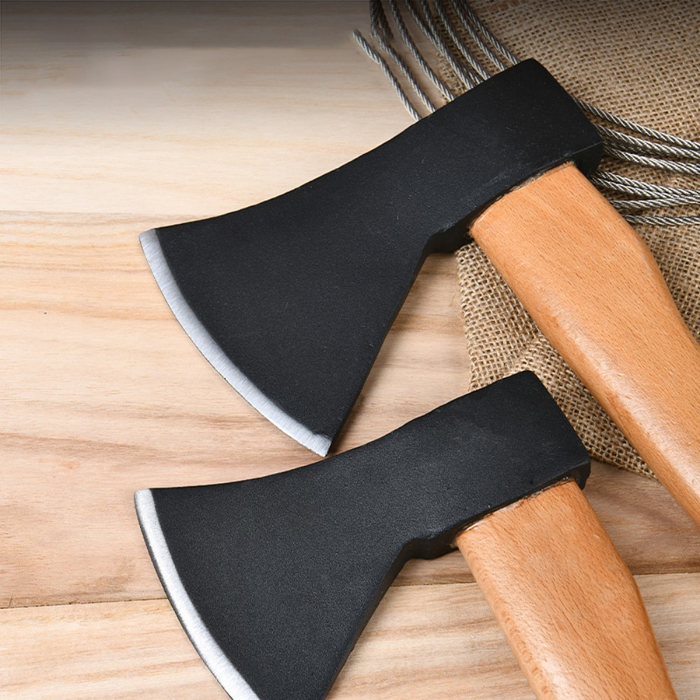 Топор Deli YS EDL5711, 0,6 кг, деревянная рукоятка - 3