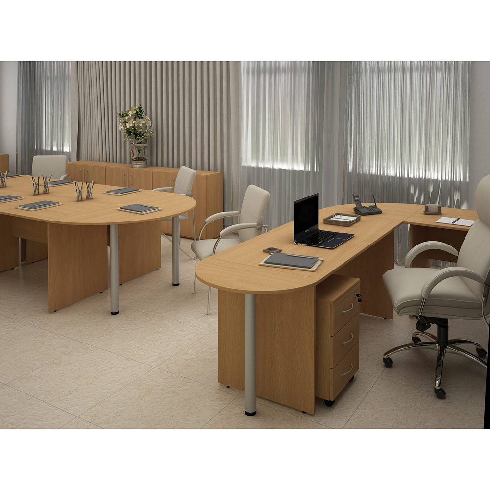 Коллекция Столица стеллаж угловой С-315, 334х334х1880 мм, бук - 8