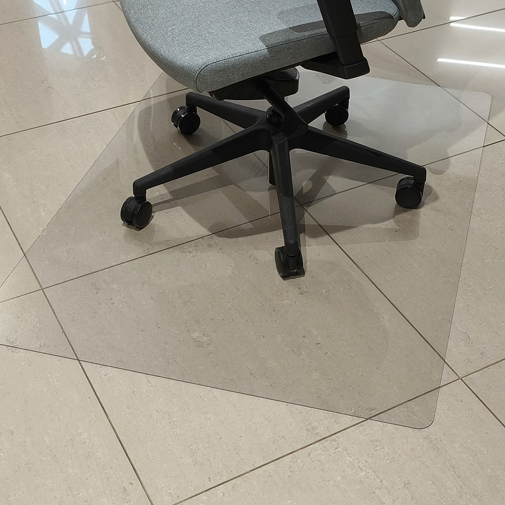 Коврик напольный защитный под кресло 1200x900x2 мм, прозрачный - 3