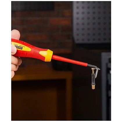 Отвертка диэлектрическая Deli YS EDL5140800, PH1х80 мм, желтый, красный - 5