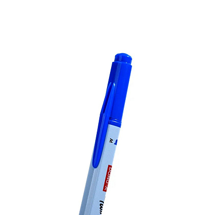 Маркер перманентный "Twin Name Pen", двусторонний, синий - 9