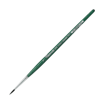Кисть для рисования "Tintoretto Emerald", синтетика, круглая, №1