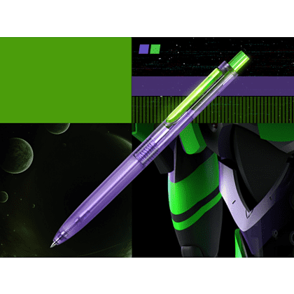 Ручка шариковая автоматическая "Space Up Cyber", 0,7 мм, фиолетовый, зеленый, стерж. синий - 4