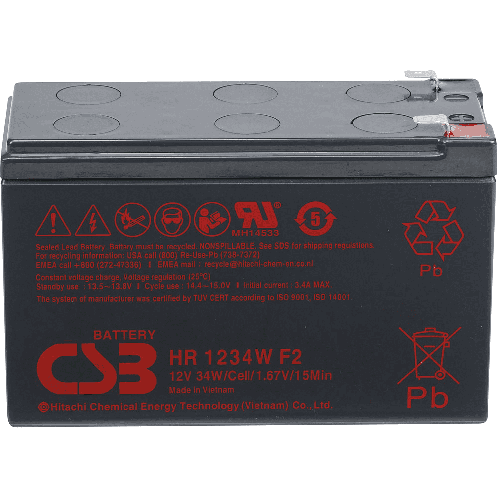 Аккумуляторная батарея CSB HR 1234W F2, 12 В, 9 Ач - 2