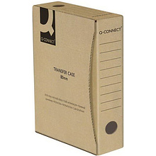 Коробка архивная "Q-Connect", 80x339x298 мм, коричневый