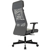Кресло для руководителя Бюрократ T-995, ткань, сетка, серый, металл черный - 5
