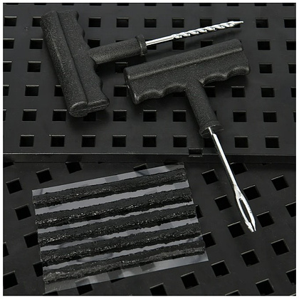 Комплект для ремонта шин Deli YS EDL120001, 7 предметов, черный - 6