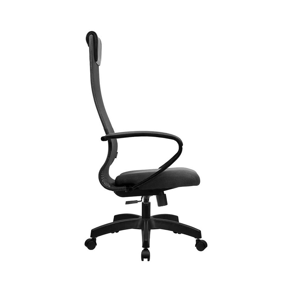 Кресло для руководителя "METTA BP-8 PL", сетка, пластик, темно-серый - 3