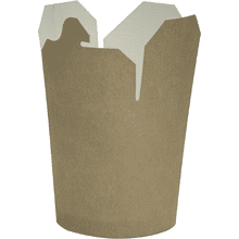 Контейнер бумажный, 700 мл, 102/87х93х99, 48 шт, крафт