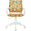 Кресло детское Бюрократ 1W, ткань, пластик, оранжевый бэнг - 2
