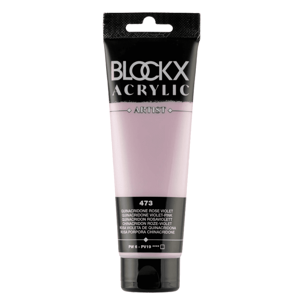 Краски акриловые "Blockx", 473 хинакридон розово-фиолетовый, 120 мл