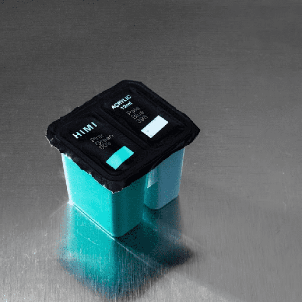 Краски акриловые"Himi Jelly Cup", набор 48 цветов, 12 мл, кювета, пластиковый футляр - 9