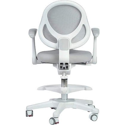 Кресло детское YOKA YC-2 Lenny, сетчатая ткань, серый, пластик, белый - 3