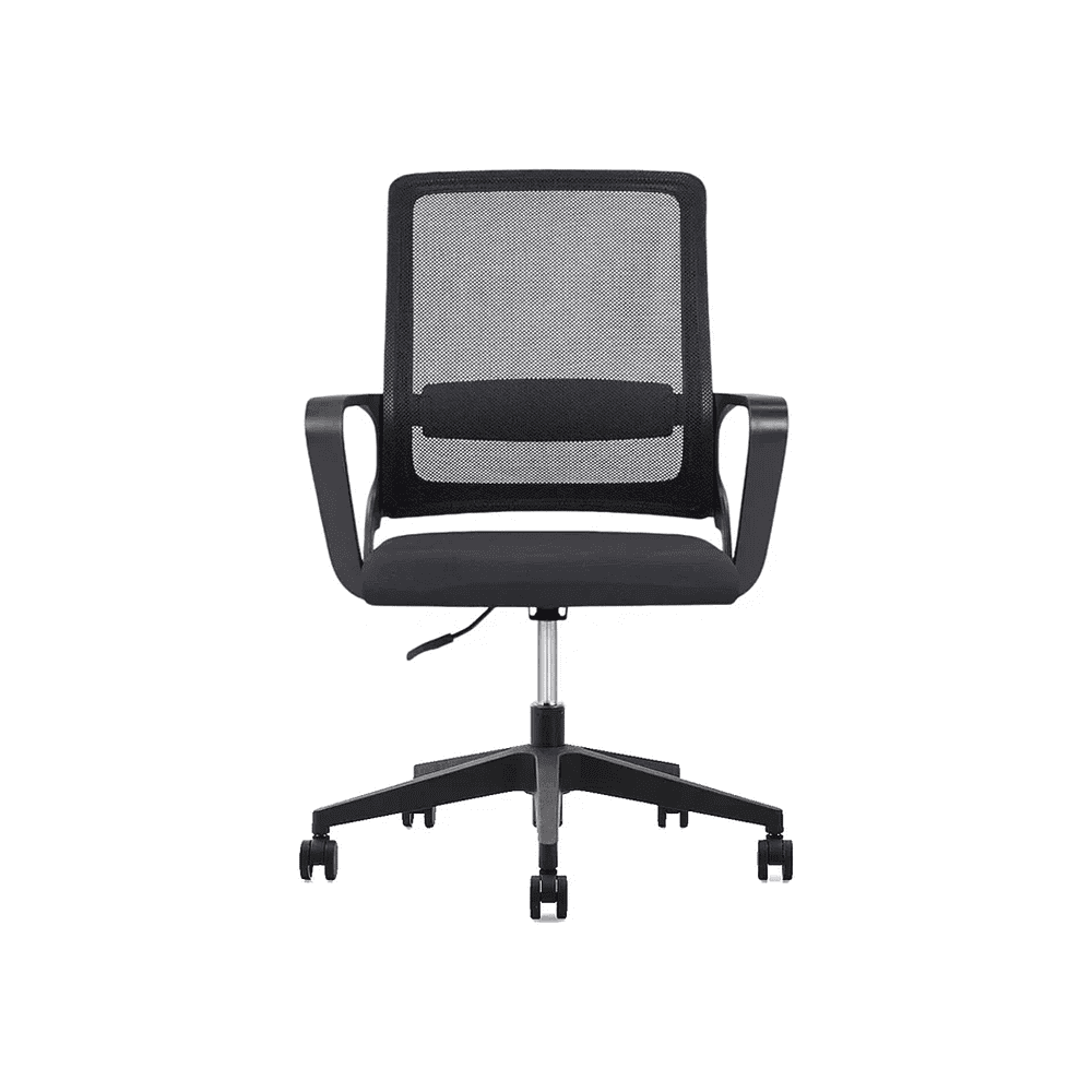 Кресло для персонала SitZone "U-0385 PL", ткань, пластик, черный - 2