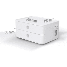 Блок из 2-х лотков закрытый "Allison", серый